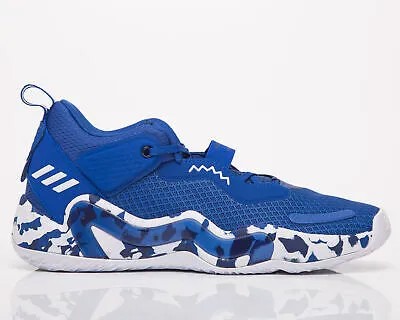 Adidas DON Issue 3 Мужские баскетбольные кроссовки королевского синего и белого цвета