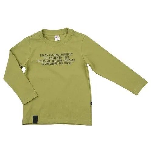 Лонгслив Mini Maxi, хлопок, размер 98, хаки
