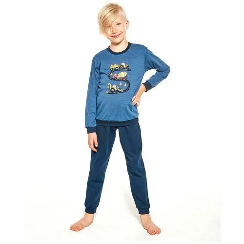 Пижама  Cornette, размер 110-116, синий