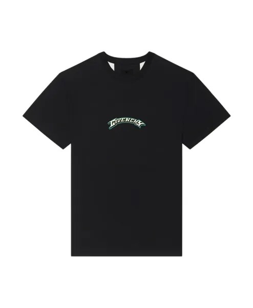 Футболка с круглым вырезом и поло с фирменным принтом Givenchy, черный