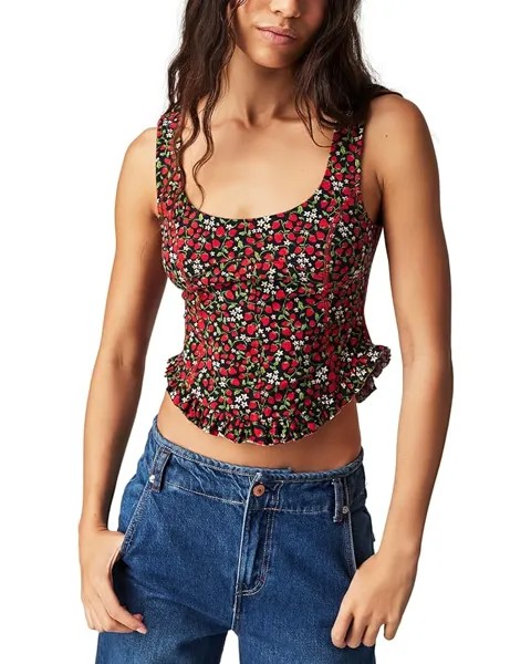 Топ Free People Melanie, цвет Strawberry Combo