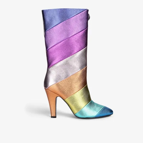 Кожаные ботинки до колена Rainbow Kensington Kurt Geiger London, цвет mult/other