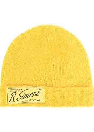 Raf Simons шапка бини с нашивкой-логотипом