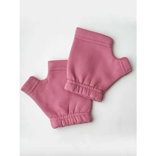 Митенки HIGH TEMP, размер ONE SIZE, розовый, красный