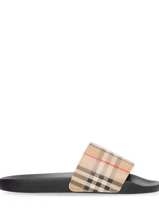 Burberry шлепанцы в клетку Vintage Check