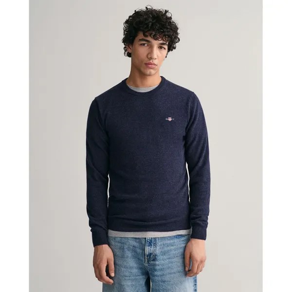 Свитер Gant Superfine Lambswool Crew Neck, синий