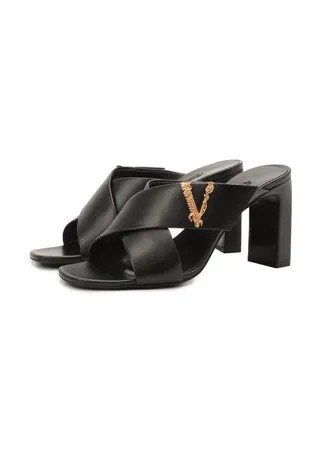 Кожаные мюли Virtus Versace