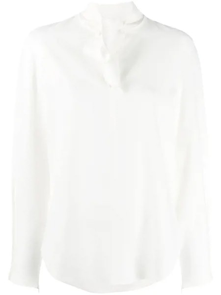 See by Chloé блузка с V-образным вырезом и бантом