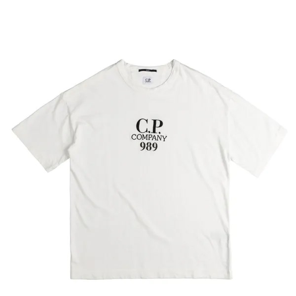 Футболка .P. ompany 20/1 Jersey Boxy Logo T-Shirt C.P. Company, белый