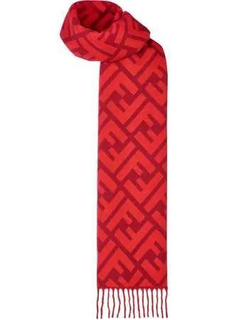 Fendi длинный шарф с логотипом FF