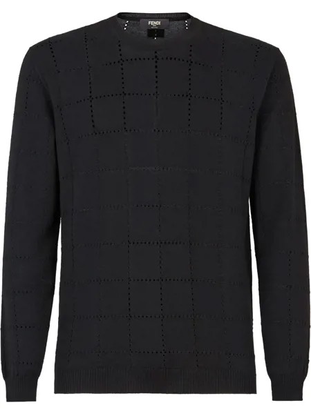 Fendi джемпер с перфорацией