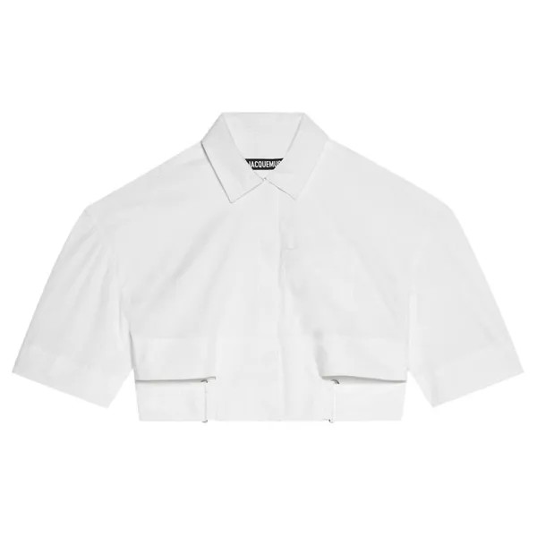 Рубашка Jacquemus Bari Cropped 'White', белый