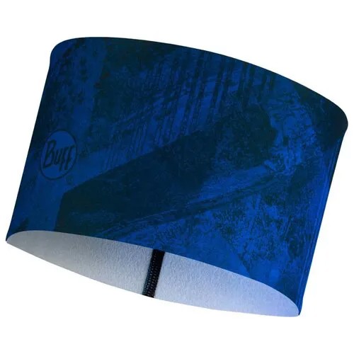 Теплая спортивная повязка на голову Buff Headband Tech Fleece Concrete Blue