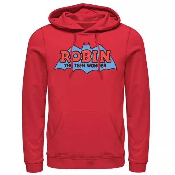 Мужская классическая толстовка с логотипом Robin The Teen Wonder, Red DC Comics, красный