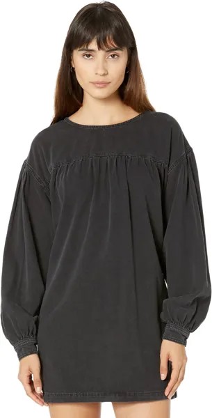 Джинсовое платье Harlow AllSaints, цвет Washed Black