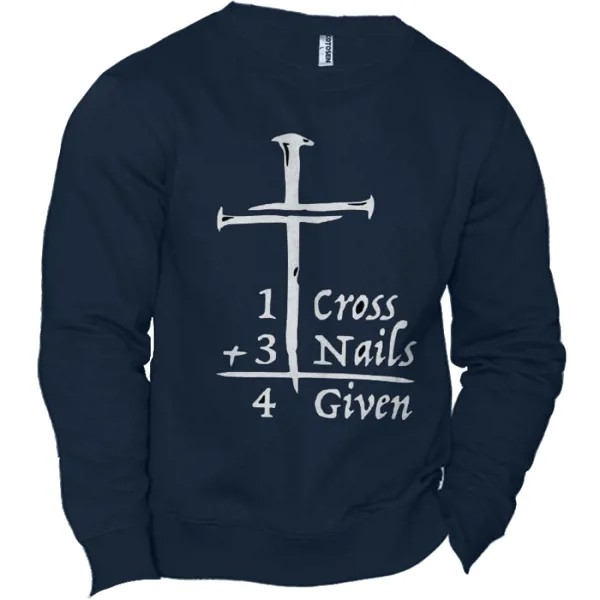Мужская толстовка с принтом Faith Cross