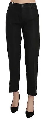 GALLIANO Джинсы Черные укороченные джинсовые повседневные брюки-конусообразные с высокой талией s. W27 $500