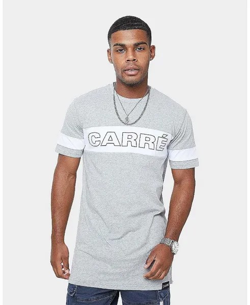 Мужская футболка Panneau с коротким рукавом CARRE, серый