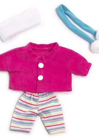 Miniland комплект одежды для кукол 21 см Cold Weather Jacket set розовый/голубой