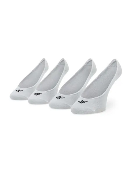 Комплект из 2 женских носков-кроссовок 4F, белый