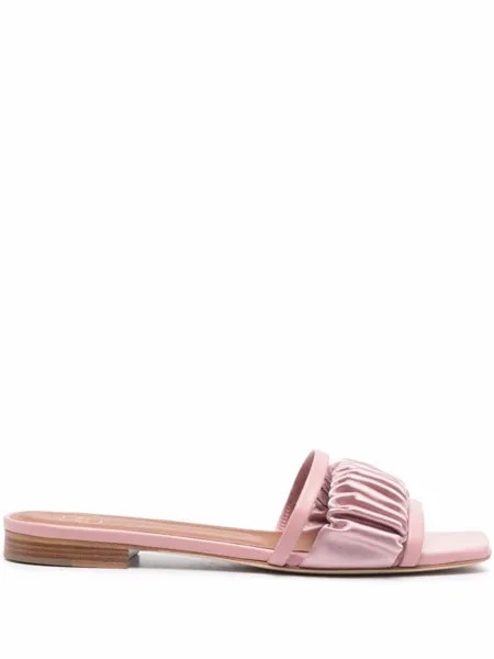 Malone Souliers сандалии со сборками, розовый