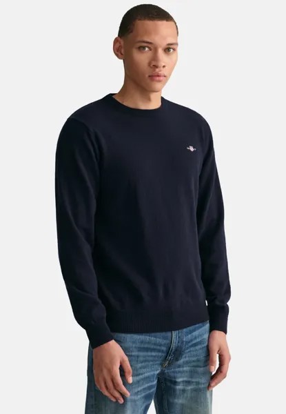 Свитер SUPERFINE CREW NECK GANT, морской цвет