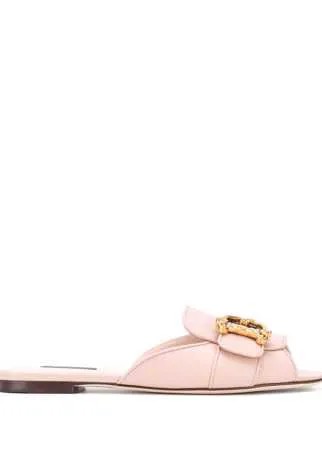 Dolce & Gabbana мюли с открытым носком и логотипом DG