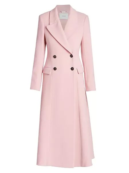 Пальто из шерсти и кашемира Erdem, розовый