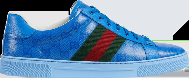 Кроссовки Gucci Ace 'GG Crystal Canvas - Blue', синий