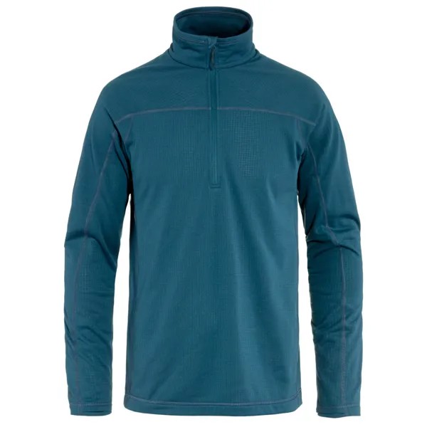 Флисовый свитер Fjällräven Abisko Lite Fleece Half Zip, цвет Indigo Blue