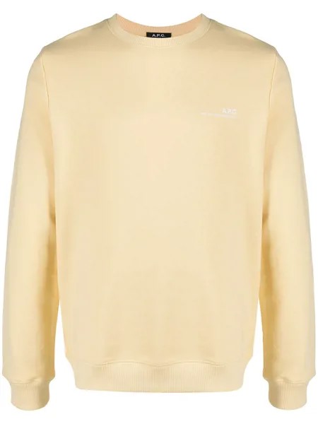 A.P.C. толстовка с круглым вырезом и логотипом