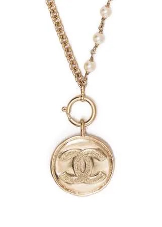 Chanel Pre-Owned колье с логотипом CC