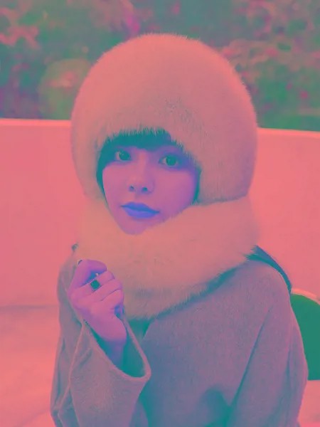 Зимний теплый пушистый шарф с капюшоном с натуральным лисьим мехом Лыжная Шапка женская функциональная шапка 2 в 1 глушитель с помпоном в виде шара