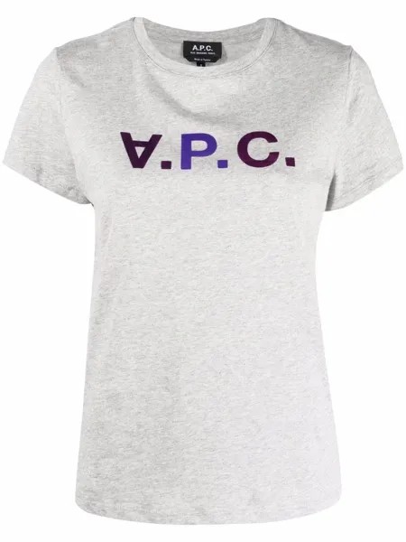 A.P.C. футболка с логотипом