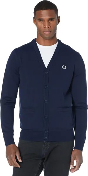 Свитер Classic Cardigan Fred Perry, темно-синий