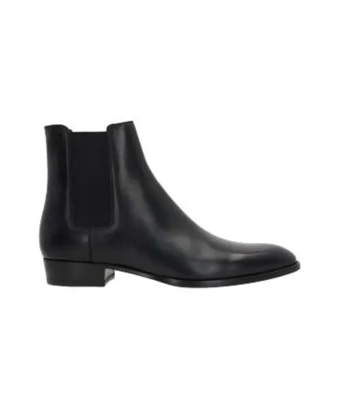 Кожаные ботинки челси Saint Laurent, черный