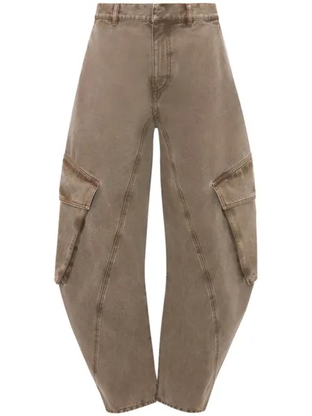JW Anderson джинсы карго, зеленый