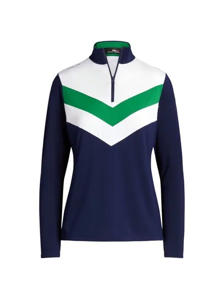 Куртка RLX для гольфа и тенниса с молнией на четверть молнии RLX Ralph Lauren, зеленый