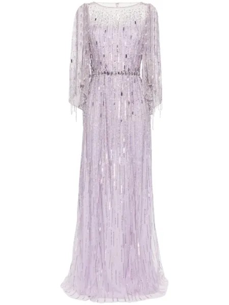 Jenny Packham платье Rhapsody с пайетками, фиолетовый