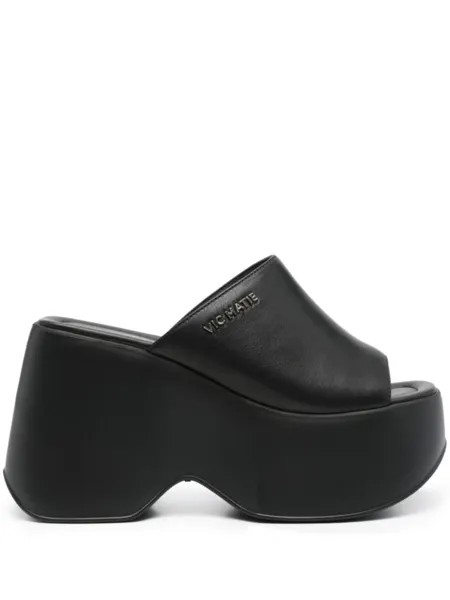Vic Matie Yoko 115mm platform mules, черный