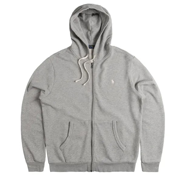 Толстовка Loopback Terry Full-Zip Hoodie Polo Ralph Lauren, серый