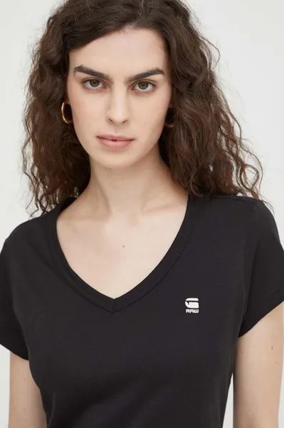 Хлопковая футболка G-Star Raw, черный
