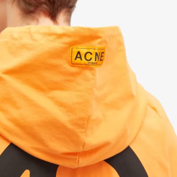Толстовка с однотонным логотипом Acne Studios, оранжевый