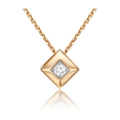 PLATINA jewelry Золотая подвеска с бриллиантом 03-0306-00-101-1110-30