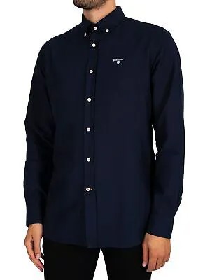 Мужская оксфордская рубашка Barbour, синяя