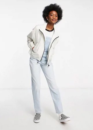 Белая укороченная куртка-дождевик ASOS DESIGN-Белый