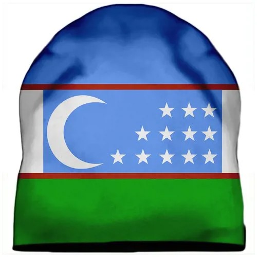 Шапка мужская Флаг Узбекистана