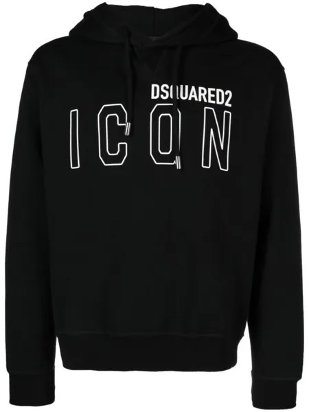 Dsquared2 худи с логотипом, черный