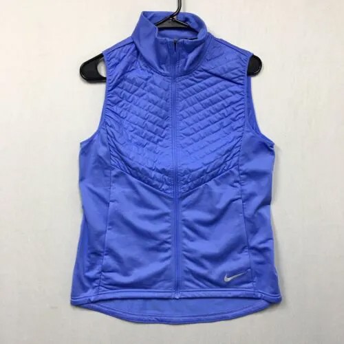 Майка с наполнителем Nike Essential (женский размер M), спортивная рубашка для бега с барвинком