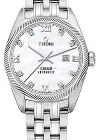 Швейцарские наручные  женские часы Titoni 818-S-652. Коллекция Cosmo